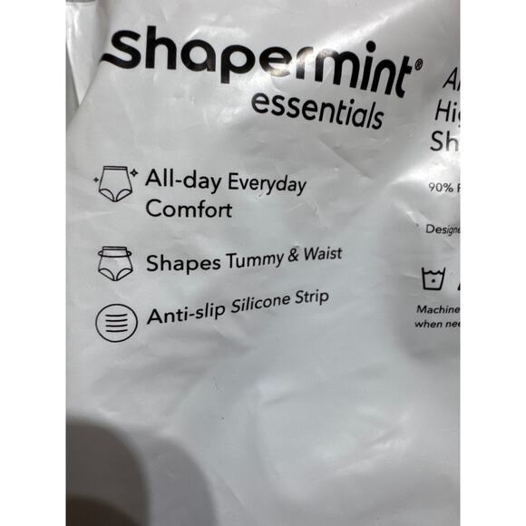 Shapermint Women's Size M/L Black All Day High Waisted Shaper Bottoms Shapewear - Picture 8 of 12